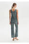 Gradient Color Transition Blue Knitwear Trousers - 5