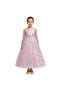D' Daniela - Snowflakes long maxi dress - Multicolor - 3Y to 12Y