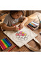 5 Pieces of Paintable Cloth Bag with Heart Balloons Design - Educational Hobby Painting Bag for Children - 4