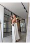 Linen Neck Tie-Up Maxi Dress Ecru - 4