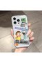 iPhone 15 Pro Max Compatible Camera Protected Anti-Shock Aesthetic Print Patterned Transparent Silicone Case - 2