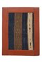 Antique Kilim Detailed A4 Size Tan Color Leather Organizer