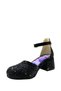312 Girls' Black Sequined Heeled Evening Dress Shoes - 3