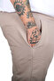 شورت رجالي مقاس كبير من مود XL بخيطين GOOD VIBES U25503 رمادي - 2