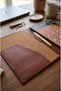 Antique Kilim Detailed A4 Size Tan Color Leather Organizer - 4