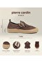Luna Genuine Leather Brown Slip-On Buckle Women's Shoes - 2