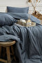 Satin Duvet Cover Set Double Size Elastic Fitted Sheet - 3