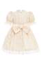 Baby girl vintage lace birthday party dress and headband beige (6-24 months) 36315pr - 4