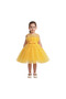 D' Daniela - Girls Bow Front Ruffle Hem Mesh Dress - Multicolor - - 2