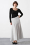 Slim Fit Polka Dot Midi Skirt