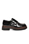 Premium Black Patent Leather Genuine Leather Men's Casual Shoes 2236 m - 2