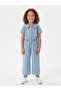 Girls Denim Jumpsuit