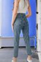 Snow Wash Mom Jean Stretch Waist Women's Denim Jeans - 3