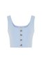 Light Blue Crop Knitwear Top - 6