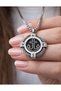 Minimal Design Silver Color Stainless Steel Anchor Necklace with Rope Detail - 5