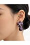 Midnight Amethyst Bloom Drop Earrings - 3