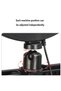 LED Ring Light Dimmable LED Desktop Fill Light 3 Colors Modes with 2/3 Phone Holders Curved Lampshad - 5