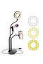 Selfie Ring Light Stand with Microphone Holder,LED Ring Light for Live Stream/Makeup/YouTube Video -