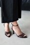 Cielo Women's Heeled Patent Leather Sandals Brown - 3