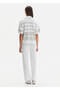 Sparkling Polo Collar White Knitwear - 5