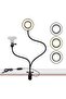 Shopping Selfie Ring Light with Stand & Cell Phone Holder, 3 Light Modes & 10 Level Brightness for L