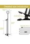 Selfie Ring Light with Cell Phone Holder Stand for Live Stream & Makeup,LED Camera Light with Lazy B - 5