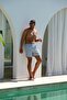 Quick-Drying Grey Men's Swim Shorts with Pockets - 2