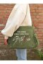 Kpop Series Stray Kids Printed Unisex Khaki Messenger Bag - 2