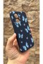 Honor 400 Compatible Blue Butterfly Patterned Silicone Shock-Absorbing Classic Protective Rubber Case - 3