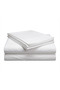 Premium White King Flat Bed Sheet Set 230x250 cm with 2 Pillowcases - Soft Breathable