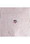 Men's Burgundy Striped Regular Fit Buttoned Shirt 3000230.604 - 5