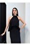 Neck-Tie Draped Waist Dress - 5