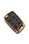 Seat Leon Ateca Ibiza Tarroca Arona Compatible Luxury Black Gold Key Protection Case Hard Glossy Cover - 3