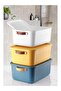 Boxsis 3 Pieces 10 Lt Mix Organizer Box with Lid Decorative In-Cabinet Organizer Box - 2
