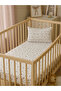 Set of 2 100% Cotton Elastic Baby Sheets + Pillowcase Set Poplin 70X130 & 70X140 cm Compatible