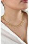 Topçuk Rowed Flat Chain Necklace - 5