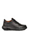 Men's Black Genuine Leather Orthopedic Casual Shoes 255302 m
