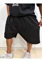 Battal Large Size Black Capri Combed Cotton Soft Fabric Comfortable Cut - 3