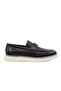 23022 Genuine Leather Black Men's Casual Shoes