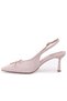 Dza07-12042727 Beige 8 cm Thin Heeled Evening Dress Women's Shoes - 4