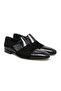 Black Color Laceless Genuine Leather Leather Sole Men's Shoes