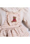 Bear Embroidered Baby Girl Romper Jumpsuit - 5