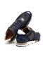 Cobalt Gray Color Lace-Up Genuine Leather Men's Shoes - 2
