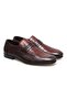 Brown Laceless Genuine Leather Leather Sole Men's Shoes