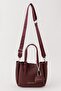 Cherry Charml Medium Size Soft Leather Look Large Volume Burgundy Women's Shoulder Bag Pbu1107 - 2