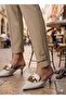 Women's Asymmetrical Leg Button Detailed Fabric Trousers 182770 - 3