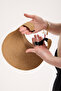 قبعة نسائية من القش قابلة للتعديل للحماية من الشمس، قبعة صيفية للشاطئ للحماية من الشمس - 8