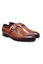 Brown Laceless Genuine Leather Men's Shoes
