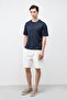 Navy Blue Crop Fit Men's T-Shirt - 2
