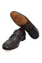 Brown Laceless Genuine Leather Leather Sole Men's Shoes - 3